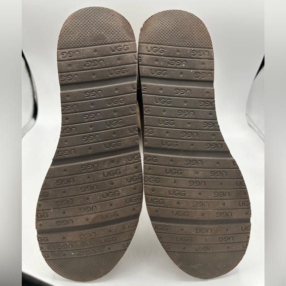 UGG Australia Sz 8 Women's Abree II Tall Boots Beige Sheepskin Suede - Picture 7 of 10